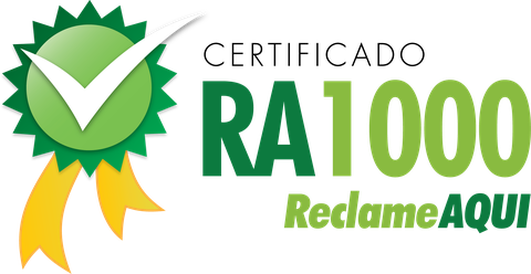 Selo Certificado RA1000 do Reclame Aqui